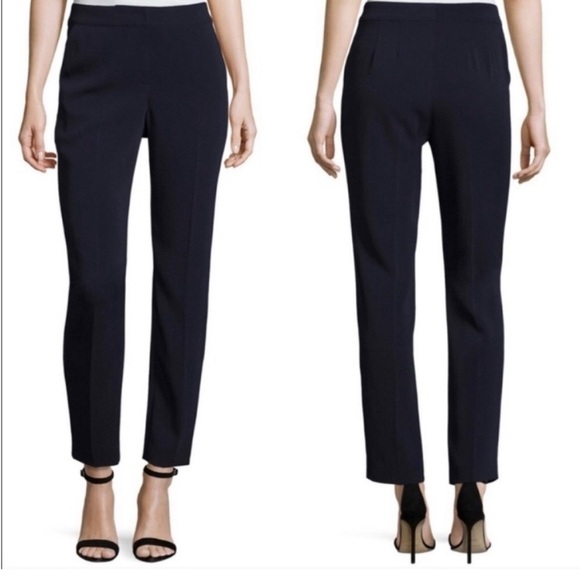 St. John Emma Cropped Black Dress Pants Trousers size 10 - Picture 14 of 14